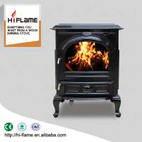 2018 HiFlame Factory Direct Medium size Cast Iron Enamel Indoor Wood Burning Stove Fireplace