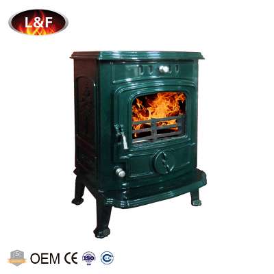 Exquisite Enamel Coated Wood Burning Ceramic Wood Fireplace