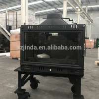 CE Approved 13.5kw Cast Iron Wood Burning Fireplace Insert